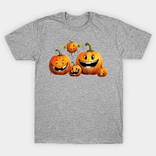 Spooky Halloween Pumpkin Family T-Shirt